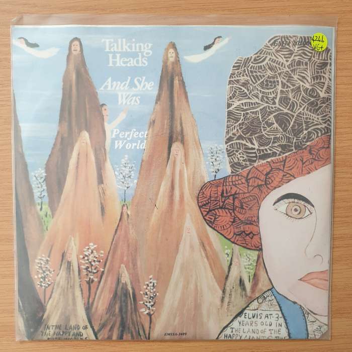 Talking Heads  And She Was - Vinyl 7" Record - Very-Good+ Quality (VG+) (verygoodplus)