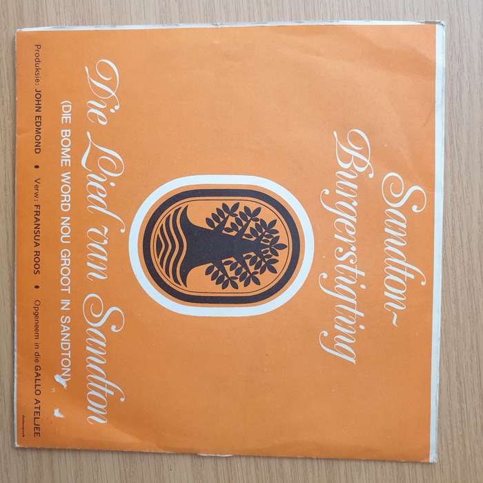 Sandton Civic Foundation - The Sandton Song - Vinyl 7" Record - Very-Good+ Quality (VG+) (verygoo...