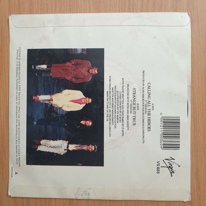 It Bites  Calling All The Heroes - Vinyl 7" Record - Very-Good+ Quality (VG+) (verygoodplus)