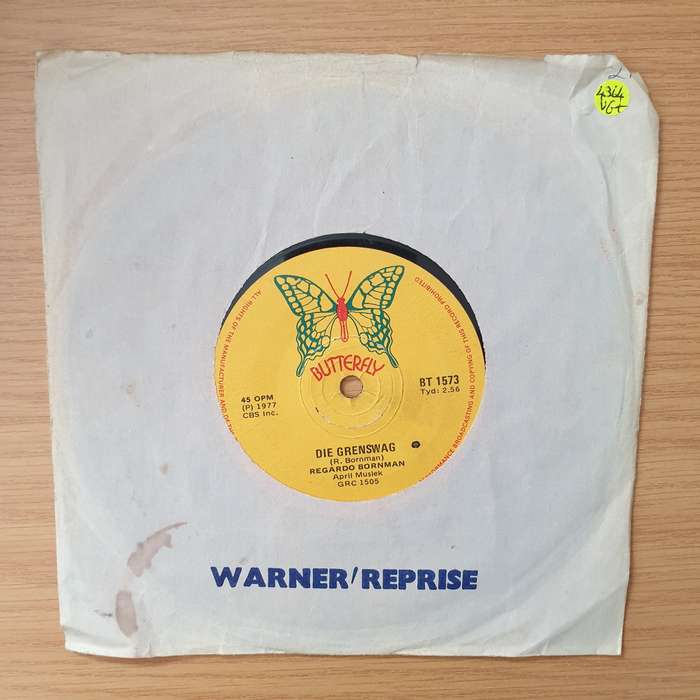 Regardo Bornman  Die Grenswag - Vinyl 7" Record - Very-Good+ Quality (VG+) (verygoodplus)
