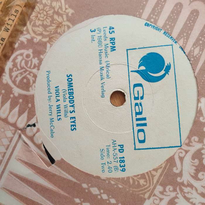 Viola Wills  If You Could Read My Mind (Rhodesia) - Vinyl 7" Record - Very-Good+ Quality (VG+)...