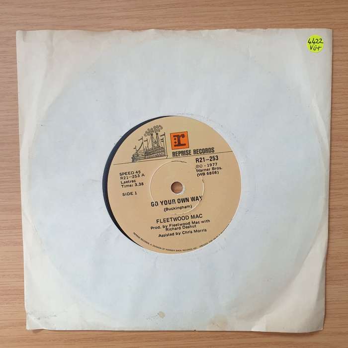Fleetwood Mac  Go Your Own Way / Don't Stop - Vinyl 7" Record - Very-Good+ Quality (VG+) (very...