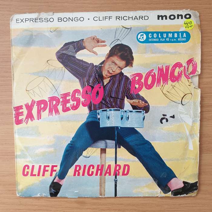 Cliff Richard and The Shadows  Expresso Bongo - Vinyl 7" Record - Very-Good+ Quality (VG+) (ve...