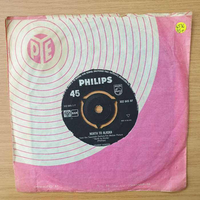Johnny Horton  North To Alaska -  Vinyl 7" Record - Very-Good+ Quality (VG+) (verygoodplus)