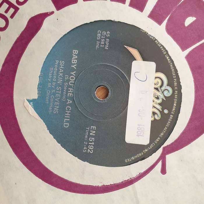 Shakin' Stevens  You Drive Me Crazy -  Vinyl 7" Record - Very-Good+ Quality (VG+) (verygoodplus)