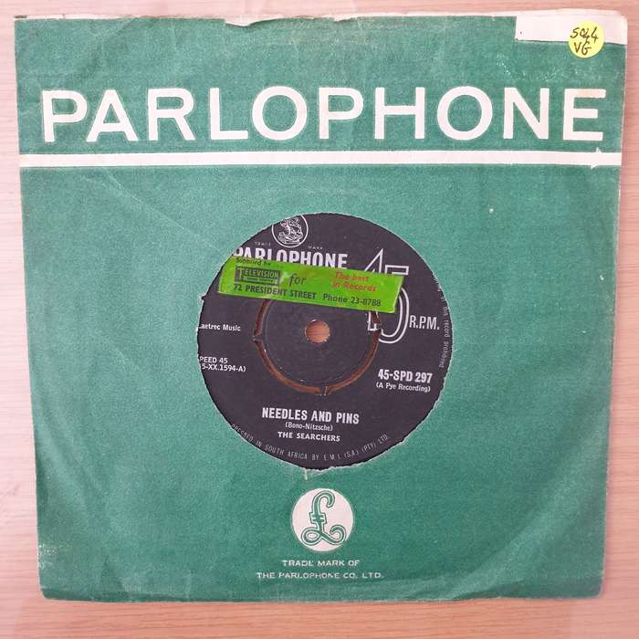 The Searchers  Needles And Pins - Vinyl 7" Record - Very-Good Quality (VG) (vgood)