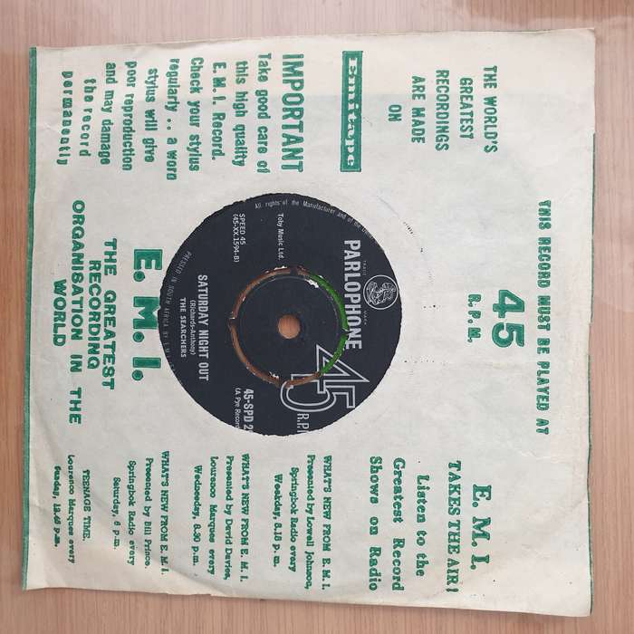 The Searchers  Needles And Pins - Vinyl 7" Record - Very-Good Quality (VG) (vgood)