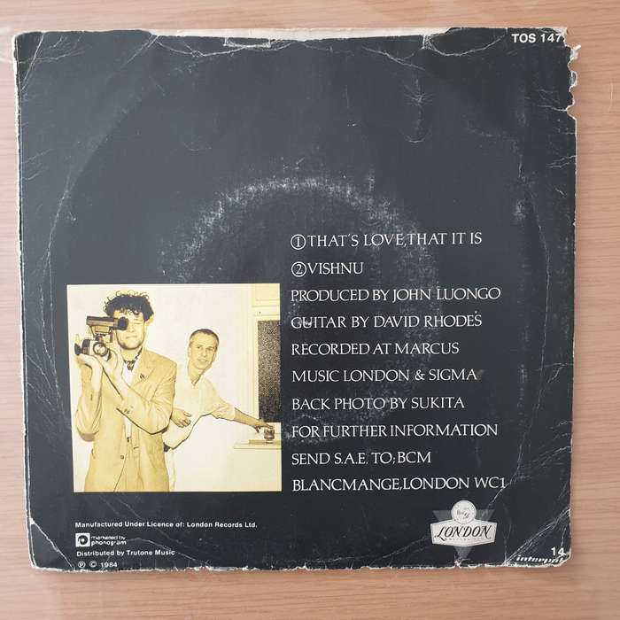 Blancmange  That's Love, That It Is - Vinyl 7" Record - Very-Good+ Quality (VG+) (verygoodplus)