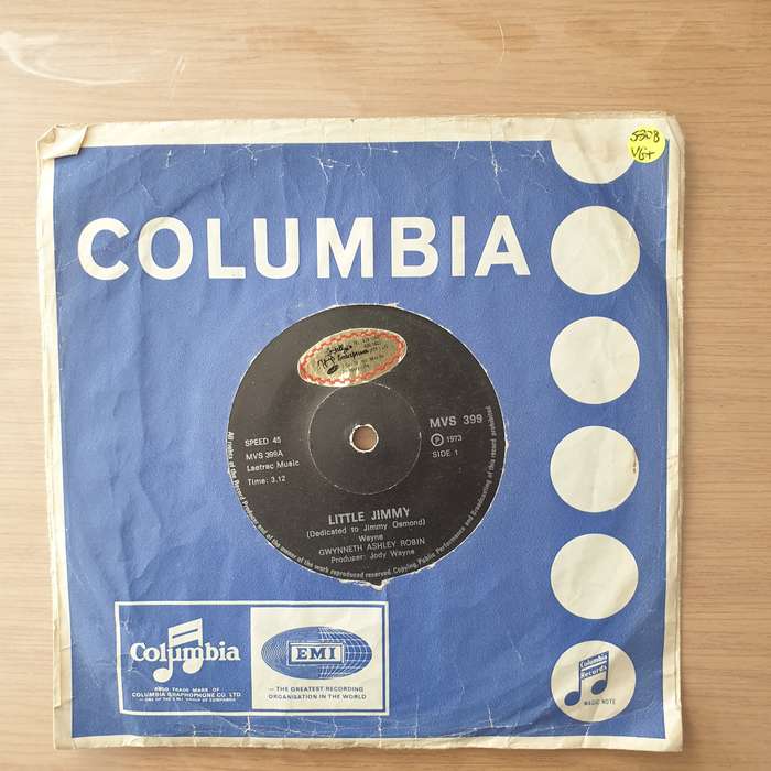Gwynneth Ashley Robin  Little Jimmy - Vinyl 7" Record - Very-Good+ Quality (VG+) (verygoodplus)