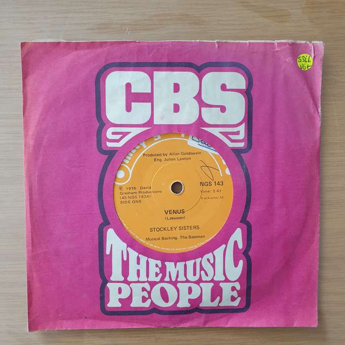 The Stockley Sisters  Venus / Running Free - Vinyl 7" Record - Very-Good+ Quality (VG+) (veryg...