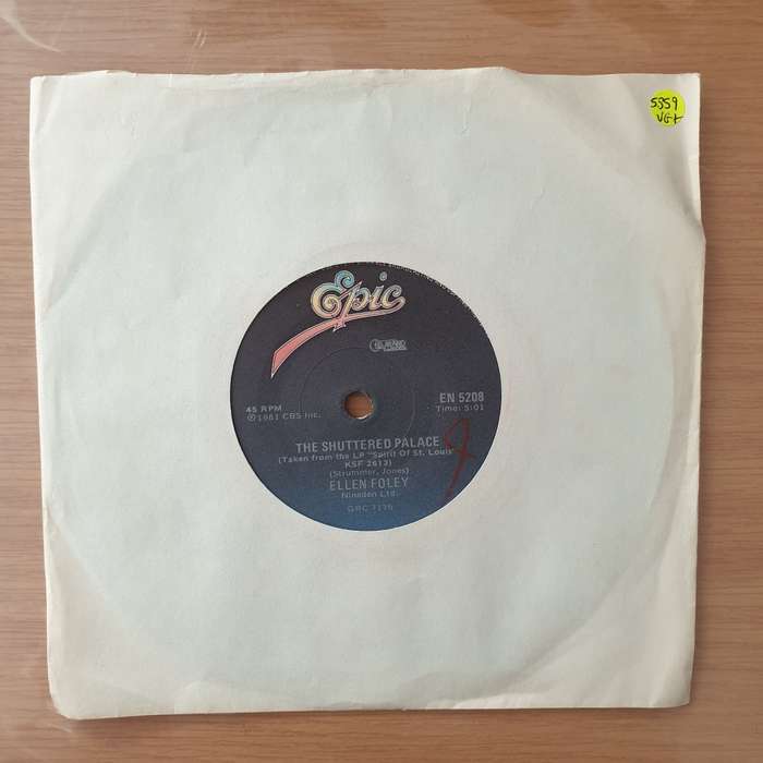 Ellen Foley  The Shuttered Palace - Vinyl 7" Record - Very-Good+ Quality (VG+) (verygoodplus)
