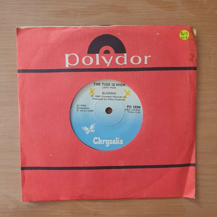 Blondie  The Tide Is High - Vinyl 7" Record - Very-Good+ Quality (VG+) (verygoodplus)