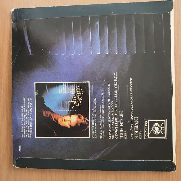 Alison Moyet  Invisible - Vinyl 7" Record - Very-Good+ Quality (VG+) (verygoodplus)