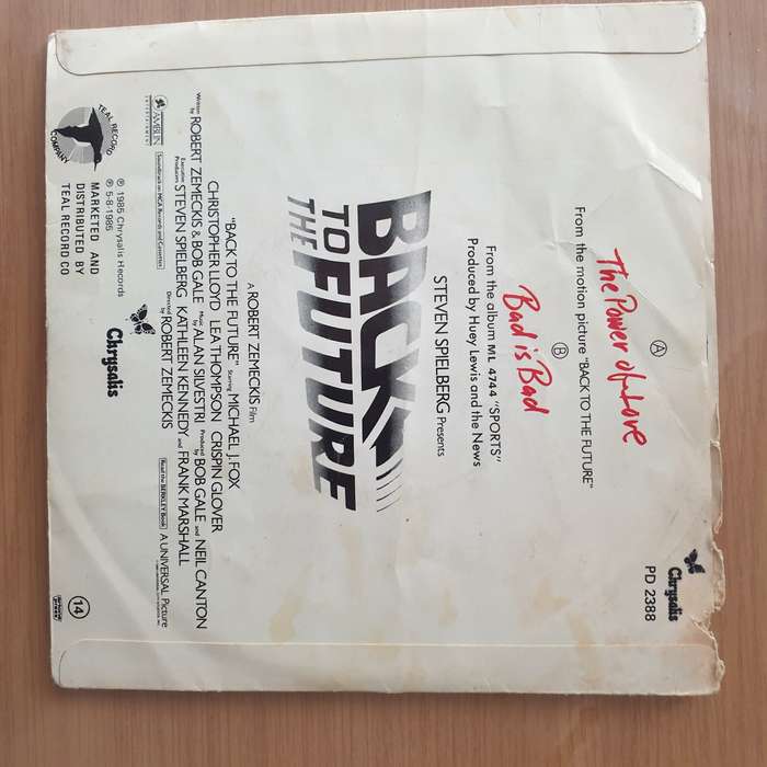 Huey Lewis And The News  The Power Of Love - Vinyl 7" Record - Very-Good+ Quality (VG+) (veryg...