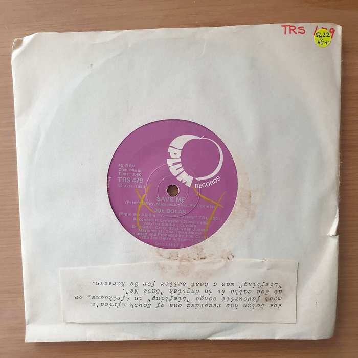 Joe Dolan - Save Me - Vinyl 7" Record - Very-Good+ Quality (VG+) (verygoodplus)
