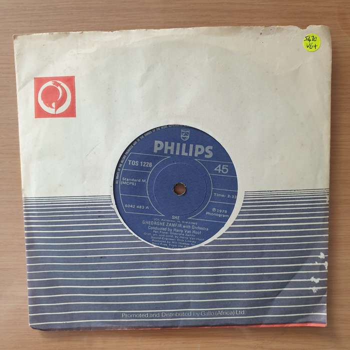 Gheorghe Zamfir - She - Vinyl 7" Record - Very-Good+ Quality (VG+) (verygoodplus)
