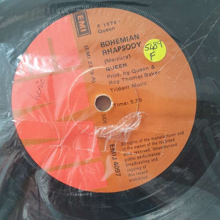 Queen  Bohemian Rhapsody - Vinyl 7" Record - Fair Quality (F) (SC)