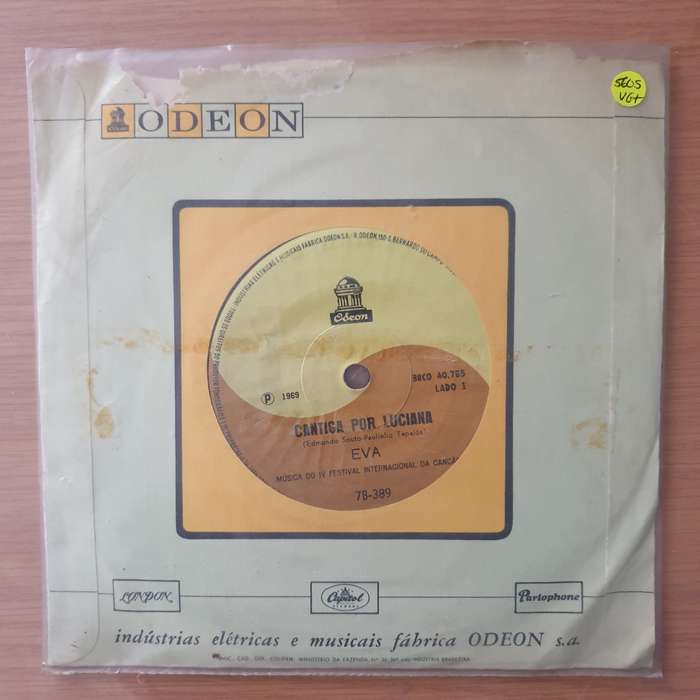 Eva  Cantiga Por Luciana - Vinyl 7" Record - Very-Good+ Quality (VG+) (verygoodplus)