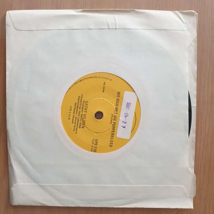 Cathy Viljoen  Huise Van Glas - Vinyl 7" Record - Very-Good+ Quality (VG+) (verygoodplus)