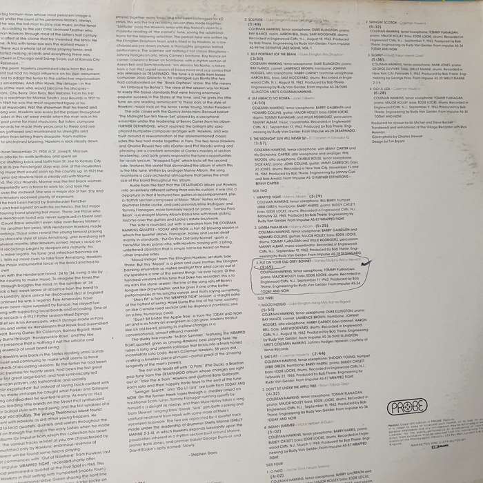 Coleman Hawkins  Reevaluations: The Impulse Years - Double Vinyl LP Record - Very-Good+ Qualit...