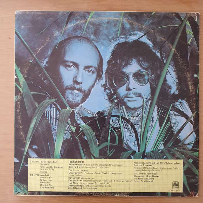 Hudson-Ford  Worlds Collide - Vinyl LP Record - Very-Good+ Quality (VG+) (verygoodplus)