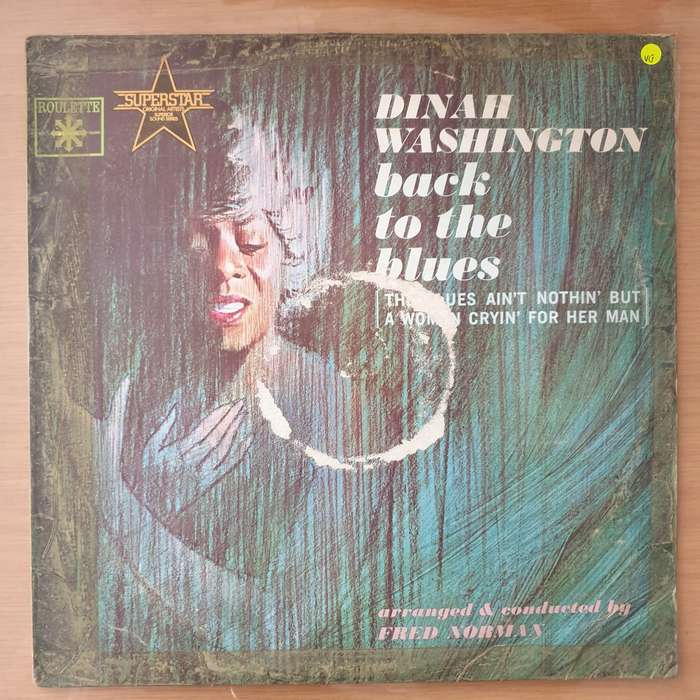 Dinah Washington  Back To The Blues - Vinyl LP Record - Very-Good Quality (VG) (vgood)