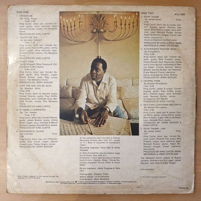 King Curtis  Everybody's Talkin' - Vinyl LP Record - Very-Good+ Quality (VG+) (verygoodplus)