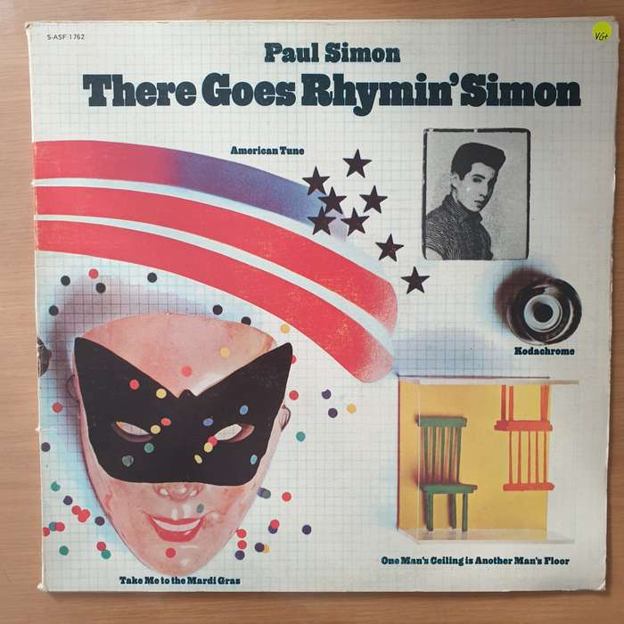 Paul Simon  There Goes Rhymin' Simon - Vinyl LP Record - Very-Good+ Quality (VG+) (verygoodplus)