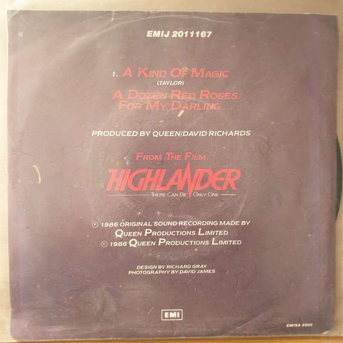 Queen  A Kind Of Magic - Vinyl 7" Record - Very-Good+ Quality (VG+) (verygoodplus)