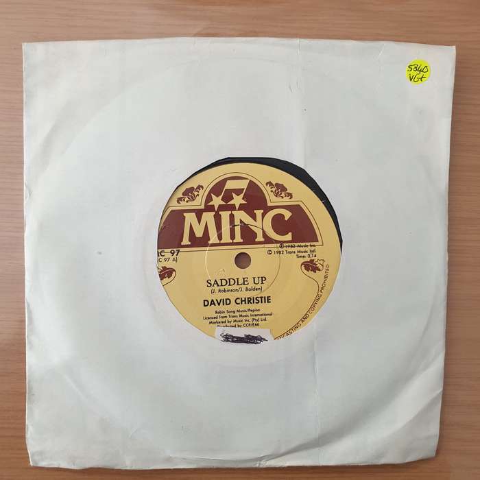 David Christie  Saddle Up / The Signals - Vinyl 7" Record - Very-Good+ Quality (VG+) (verygood...