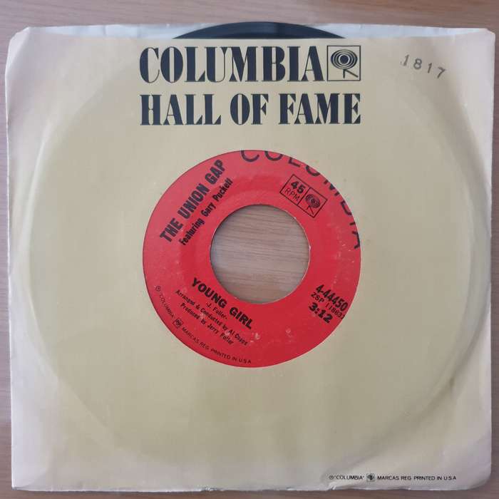 The Union Gap Featuring Gary Puckett  Young Girl - Vinyl 7" Record - Very-Good+ Quality (VG+) ...