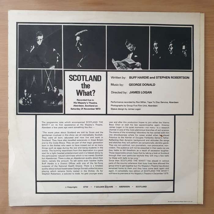 The What?  Scotland The What?  Vinyl LP Record - Very-Good+ Quality (VG+)