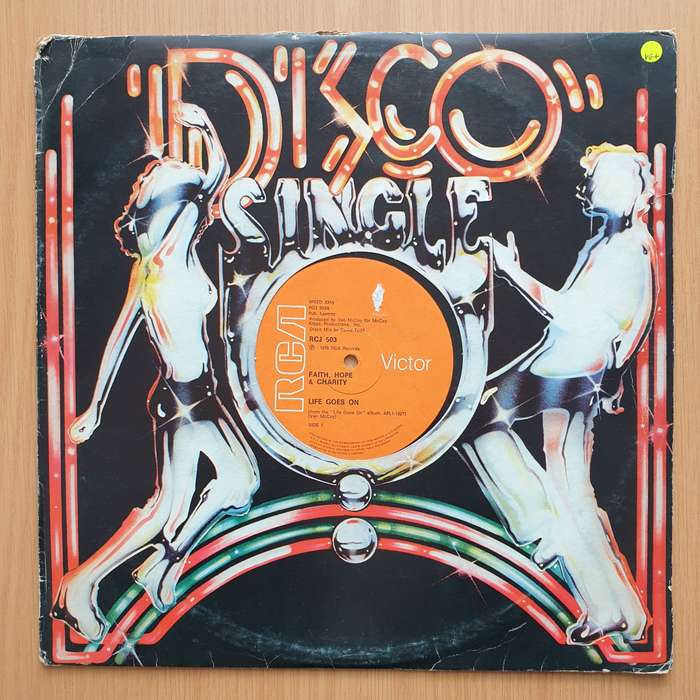 Faith Hope & Charity  Life Goes On  Vinyl LP Record - Very-Good+ Quality (VG+) (verygoodplus)