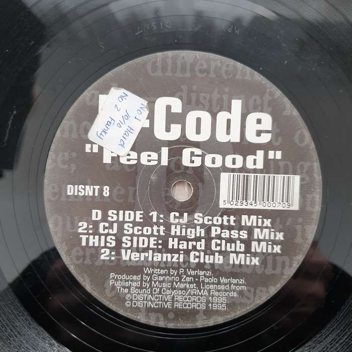 B-Code  Feel Good  Vinyl LP Record - Very-Good+ Quality (VG+) (verygoodplus)