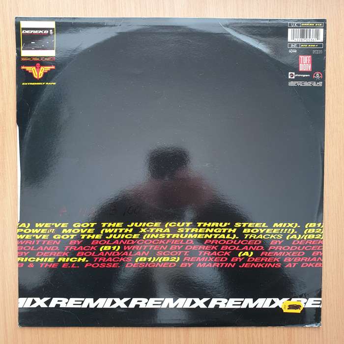 Derek B  We've Got The Juice (Remix) -  Vinyl LP Record - Very-Good+ Quality (VG+) (verygoodplus)