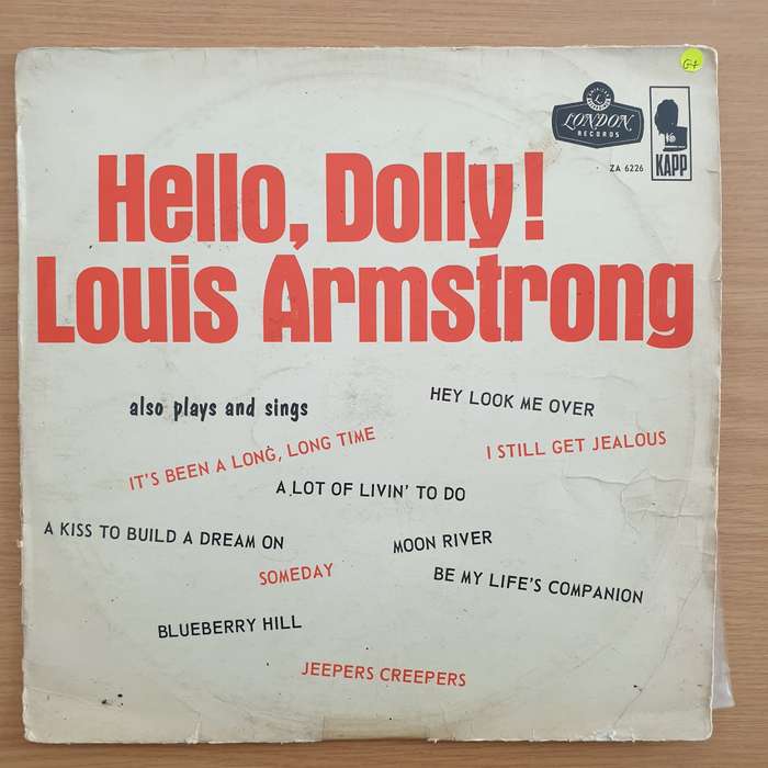 Louis Armstrong And The All Stars  Hello, Dolly! - Vinyl LP Record  (G+)
