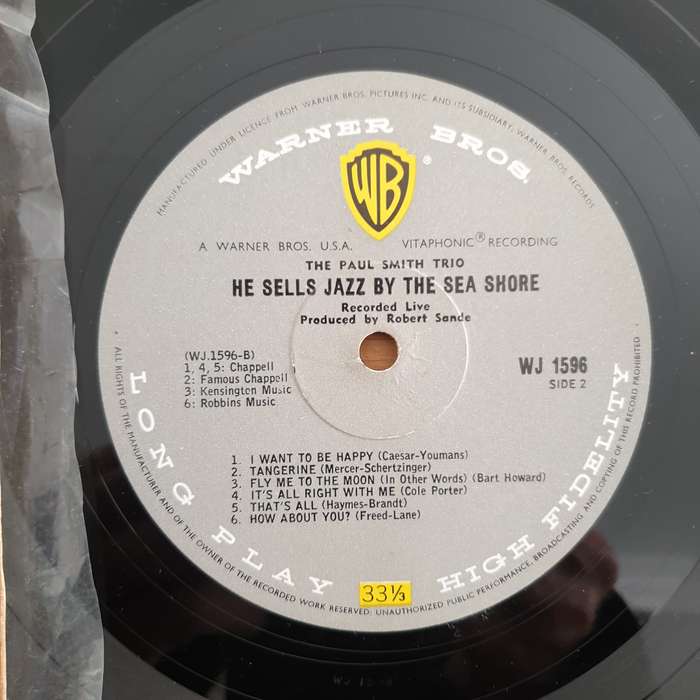 The Paul Smith Trio  He Sells Jazz By The Sea Shore -  Vinyl LP Record - Very-Good Quality ...