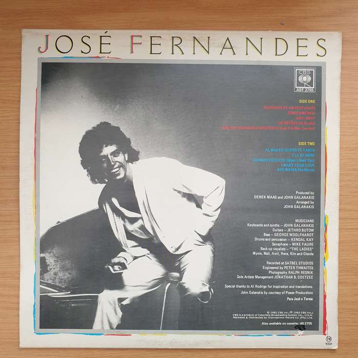 Jose Fernandes - Jose Fernandes - Vinyl LP Record - Very-Good+ Quality (VG+)