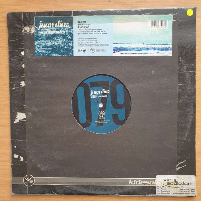 Juan Díaz  Mediterráneo -  Vinyl LP Record - Very-Good Quality (VG) (verry)