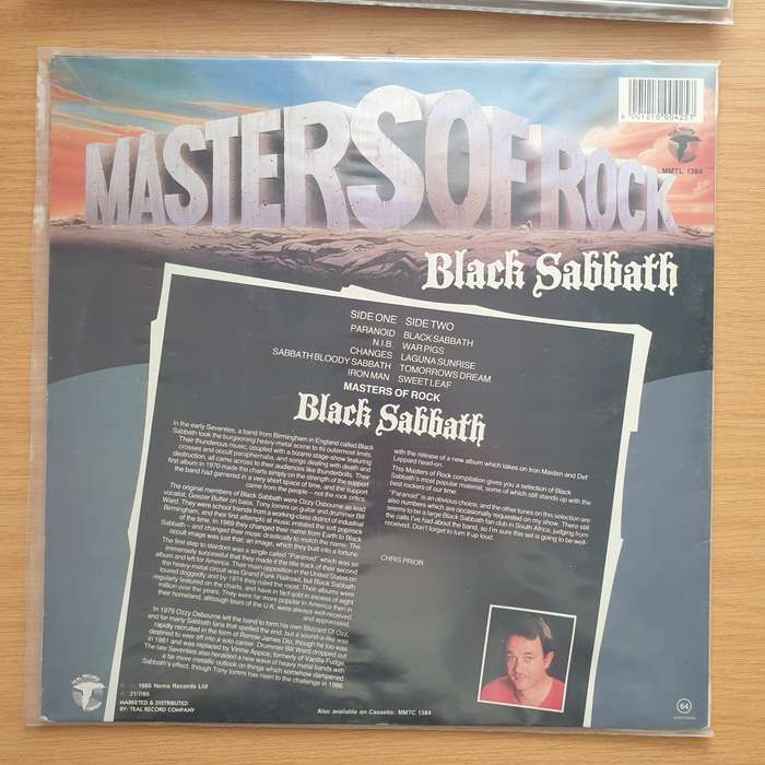 Black Sabbath  Masters Of Rock  Vinyl LP Record - Very-Good+ Quality (VG+)