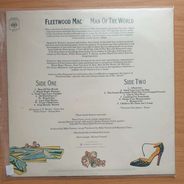 Fleetwood Mac  Man Of The World -  Vinyl LP Record - Very-Good+ Quality (VG+)