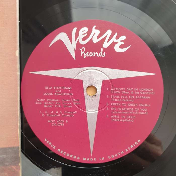 Ella Fitzgerald And Louis Armstrong  Ella And Louis - Vinyl LP Record - Very-Good+ Quality (VG+)