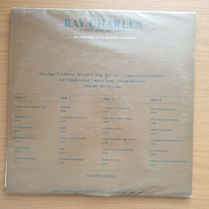 Ray Charles  A Man And His Soul (Collectors Edition) -  Double Vinyl LP Record - Very-Good+ Qu...