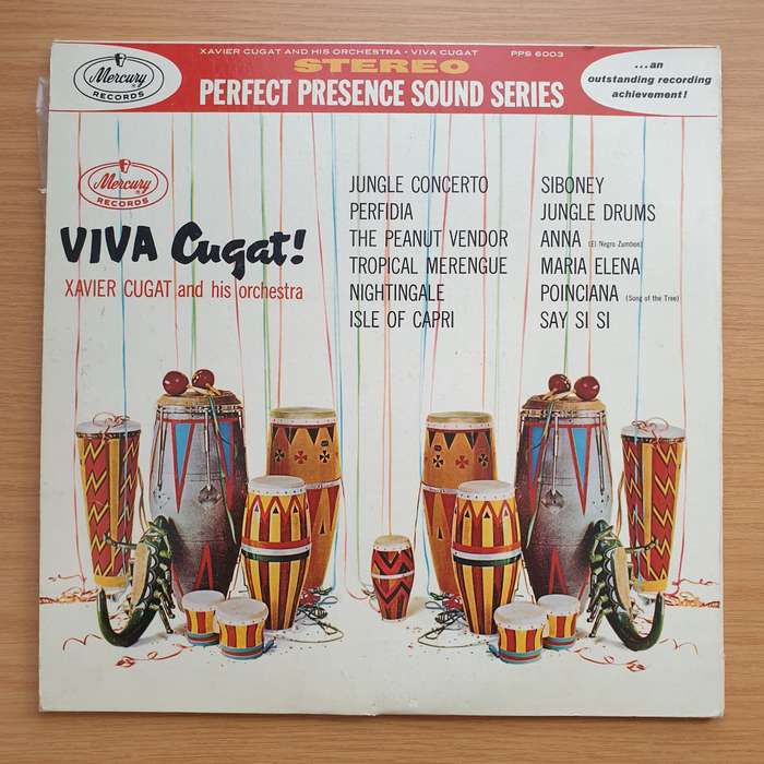 Xavier Cugat And His Orchestra  Viva Cugat! - Vinyl LP Record - Very-Good+ Quality (VG+)