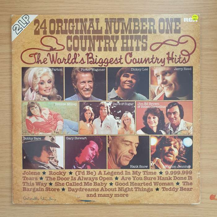 24 Original Number One Country Hits - Double Vinyl LP Record - Very-Good+ Quality (VG+) (verygood...