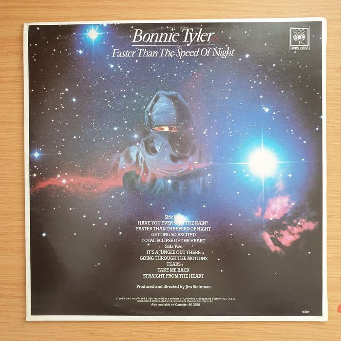 Bonnie Tyler  Faster Than The Speed Of Night - Vinyl LP Record - Very-Good+ Quality (VG+) (ver...