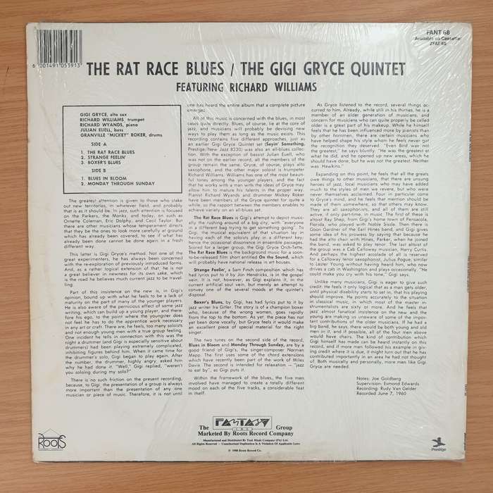 Gigi Gryce Featuring Richard Williams  The Rat Race Blues (fant) - Vinyl LP Record - Very-Good...