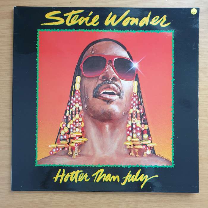 Stevie Wonder - Hotter than July  Vinyl LP Record - Very-Good+ Quality (VG+) (verygoodplus)