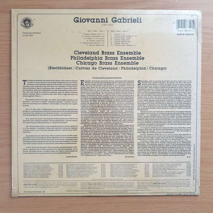 Gabrieli - The Philadelphia Brass Ensemble, The Cleveland Brass Ensemble, The Chicago Brass Ensem...
