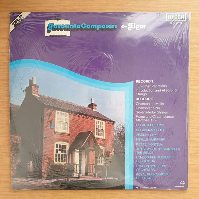 Elgar - Favourite Composers  Double Vinyl LP Record Sealed